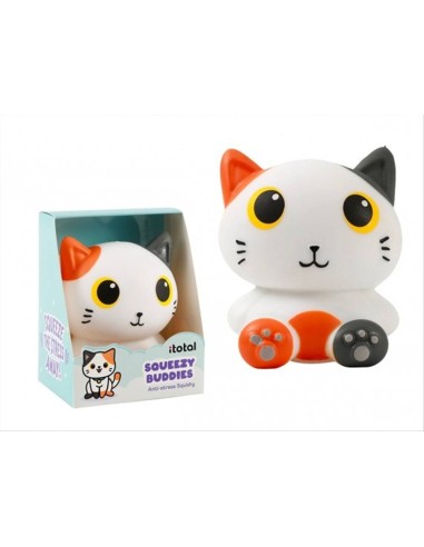 Antistress Gatto tricolore arancione squishy kawaii | Diamante Rosa