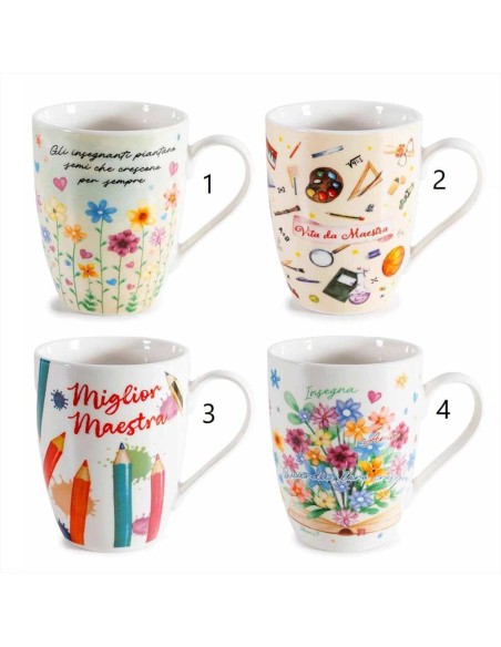 Tazza Idea Regalo per Maestra 300ml con Confezione Regalo