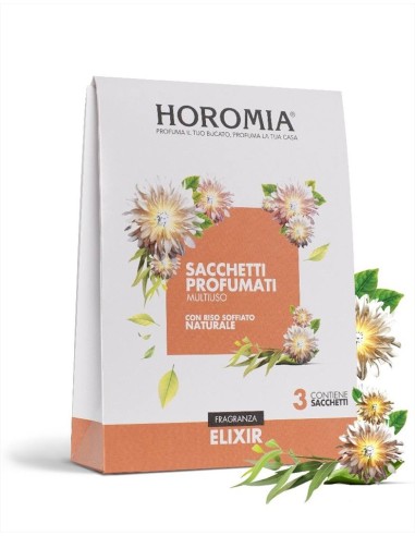 ELIXIR Sacchetti profumati 3pz multiuso Horomia