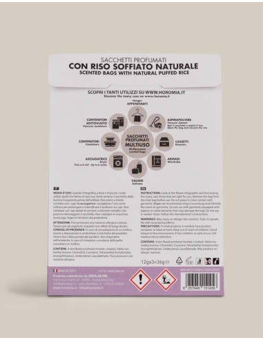 BREZZA DI PRIMAVERA Sacchetti profumati 3pz multiuso