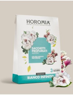 BIANCO INFINITO Sacchetti profumati 3pz multiuso Horomia