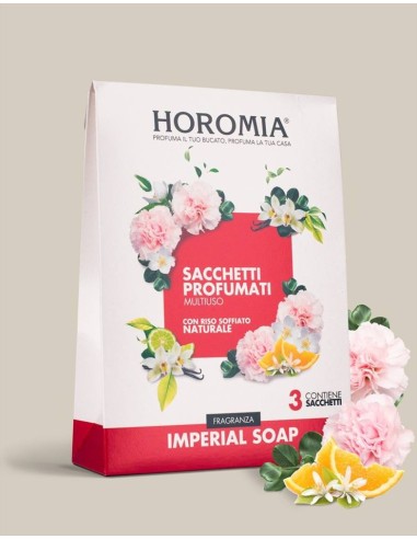 IMPERIAL SOAP Sacchetti profumati 3pz multiuso Horomia