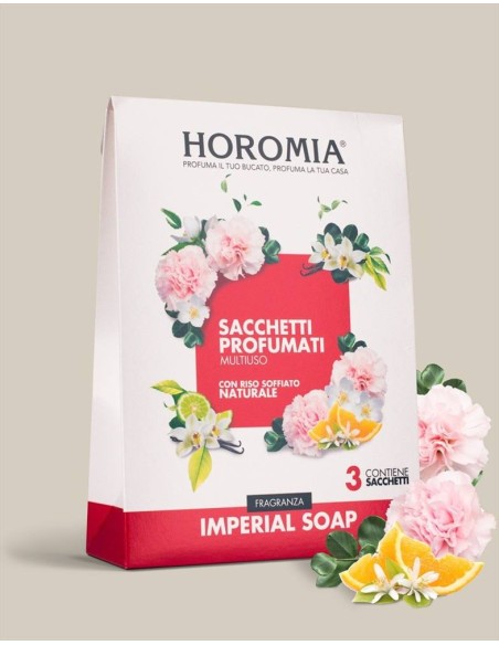 IMPERIAL SOAP Sacchetti profumati 3pz multiuso Horomia