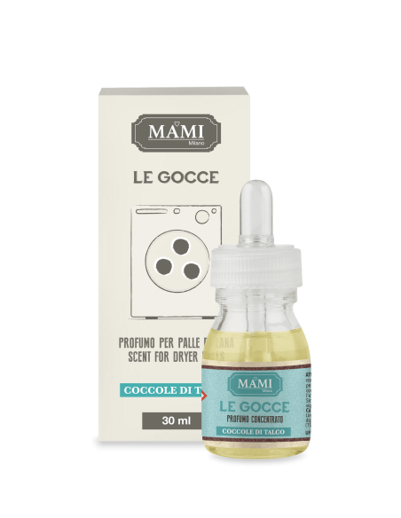 COCCOLE DI TALCO Gocce per asciugatrice 30ml Mami Milano