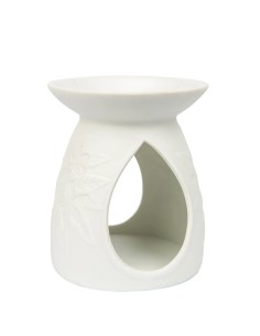 Bruciatore Pastel Bianco Floreale