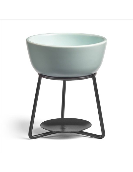 Bruciacera per tart wax melt Pebble Spa blue Yankee Candle 