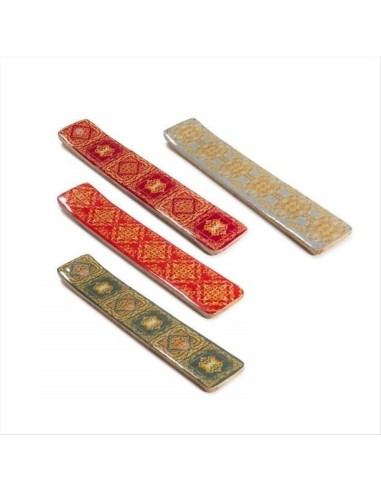 Portaincenso in legno di mango - 4 fantasie - Con confezione regalo