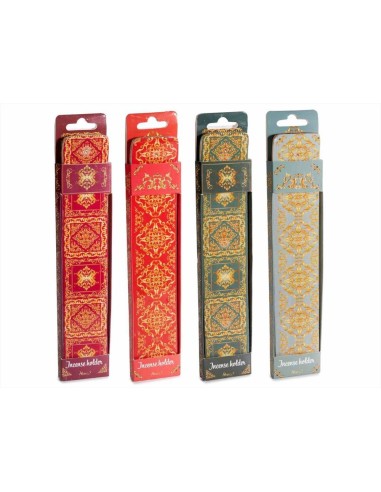 Portaincenso in legno di mango - 4 fantasie - Con confezione regalo