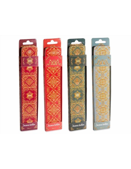 Portaincenso in legno di mango - 4 fantasie - Con confezione regalo