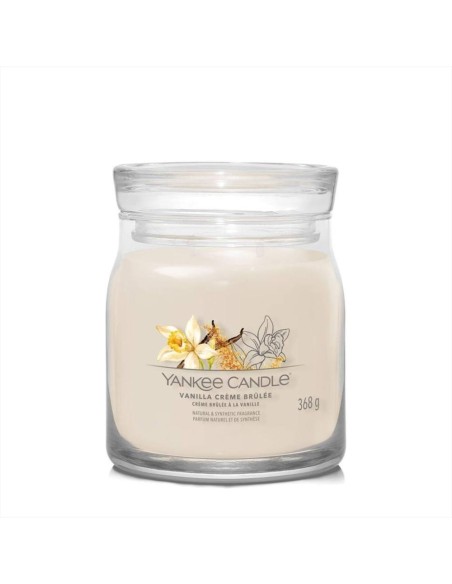 VANILLA CRÈME BRÛLÉE Giara Media 368gr – Yankee Candle golosa e avvolg