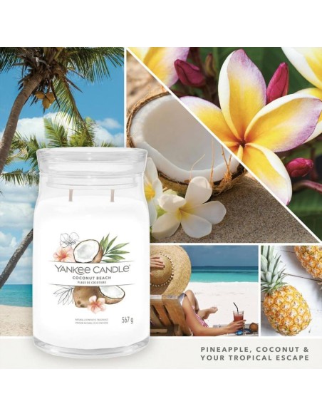 COCONUT BEACH Giara grande 567gr Yankee Candle Signature