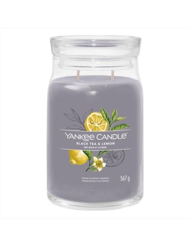 BLACK TEA E LEMON Giara grande 567gr Yankee Candle Signature
