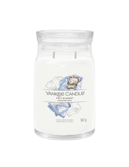 Yankee Candle Soft Blanket - Giara Grande 567g, Profumo di Relax e Dol