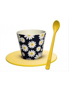 Set Tazzina Espresso Daisy 90ml con Cucchiaino iTotal RPET