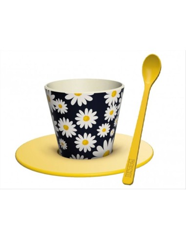 Set Tazzina Espresso Daisy 90ml con Cucchiaino iTotal RPET