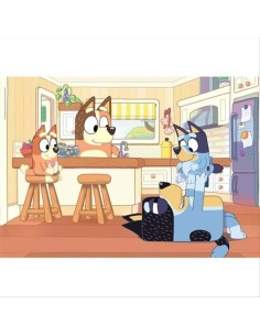 Puzzle 104 pezzi Bluey in cucina – Clementoni SuperColor, dai 6 anni 2