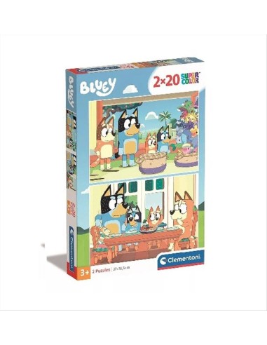 Set Puzzle 2 x 20 pezzi BLUEY Clementoni