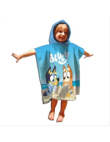 Poncho mare Bluey Sandcastle – 55x110 cm, asciugatura rapida e diverti