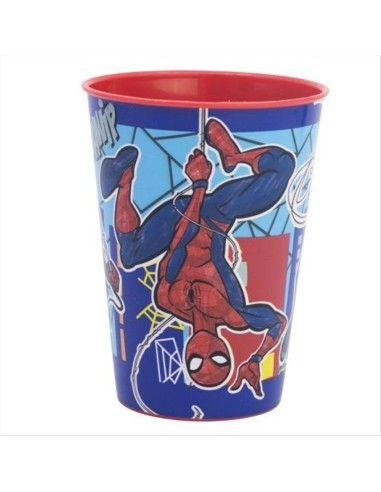 Bicchiere Spiderman 260 ml plastica resistente | Diamante Rosa