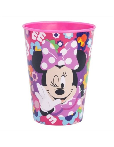 Bicchiere Minnie 260 ml plastica | Diamante Rosa