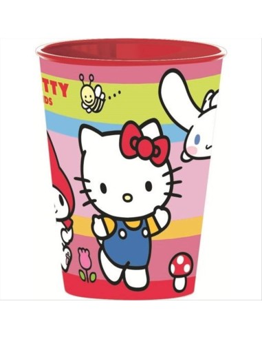 Bicchiere Hello Kitty 260 ml plastica | Diamante Rosa
