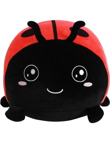 iTOTAL Cuscino decorativo soffice Coccinella | Diamante Rosa