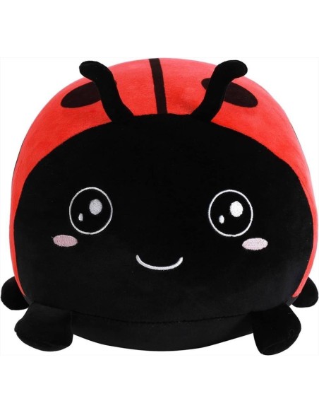 iTOTAL Cuscino decorativo soffice Coccinella | Diamante Rosa