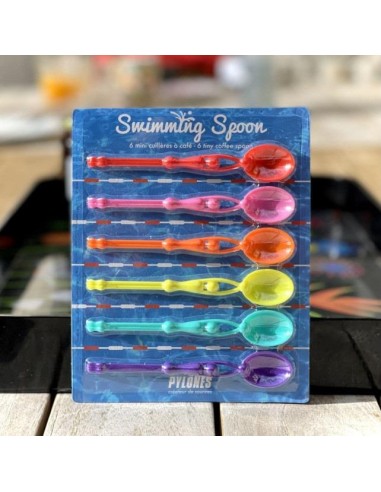 Set di 6 cucchiaini colorati Swimming Spoon