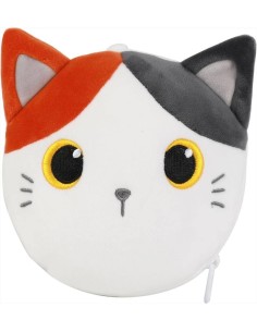 iTOTAL Cuscino da viaggio con mascherina GATTO ARANCIONE | Diamante Ro 2