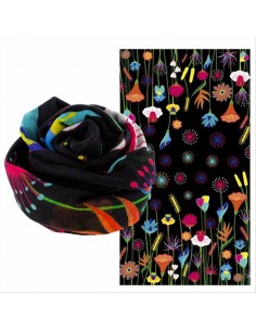 Foulard Pareo Balade JARDIN FLEURI 🌸 100x180cm – Primavera da Indossa