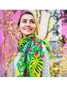 Foulard Pareo Balade PRINTEMPS 🌷 100x180cm – Un’Esplosione di Primave 2