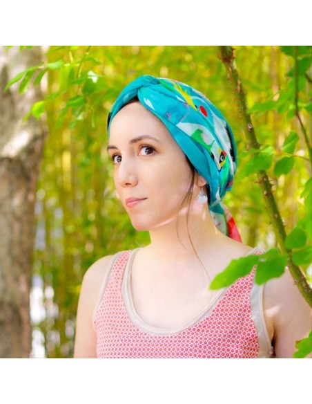 Foulard Pareo Balade BIRD 🐦| Diamante rosa