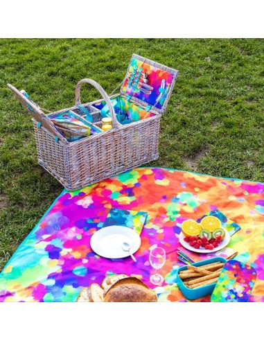 Cestino da Picnic PALETTE 🧺  per 4 Persone | Diamante Rosa