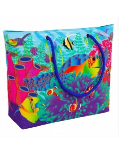 Borsa da Mare TULIPES 🌷 2 Misure - Stile Floreale e Spazio Extra | Py