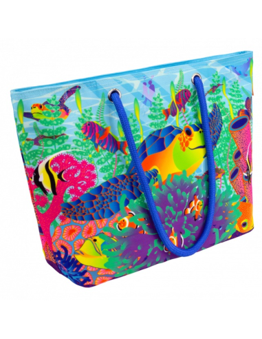 Borsa da Mare TULIPES 🌷 2 Misure - Stile Floreale e Spazio Extra | Py