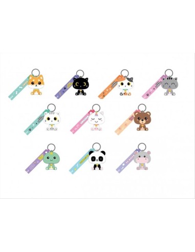 Portachiavi con animaletto KAWAII - 10 modelli (1pz)