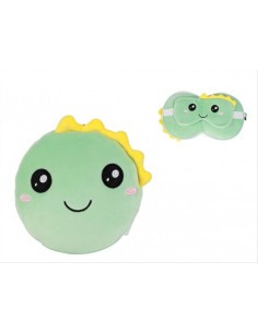 iTOTAL Cuscino da viaggio con mascherina HELLO DINO 🦖 