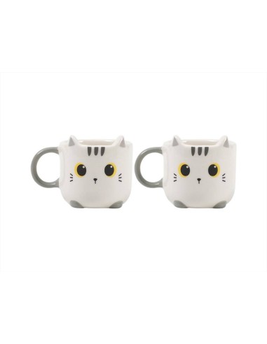 Set 2 Tazzine Espresso Gatto Bianco 🤍 - Sorprese feline per la tua pa