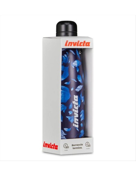 Bottiglia termica Invicta Petali blu 500ml | Diamante Rosa