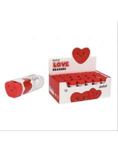 iTOTAL Gomma da cancellare FOLLOW YOUR HEART Cuori ❤️