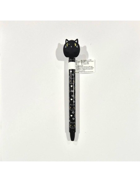 iTOTAL Penna cancellabile GATTO NERO