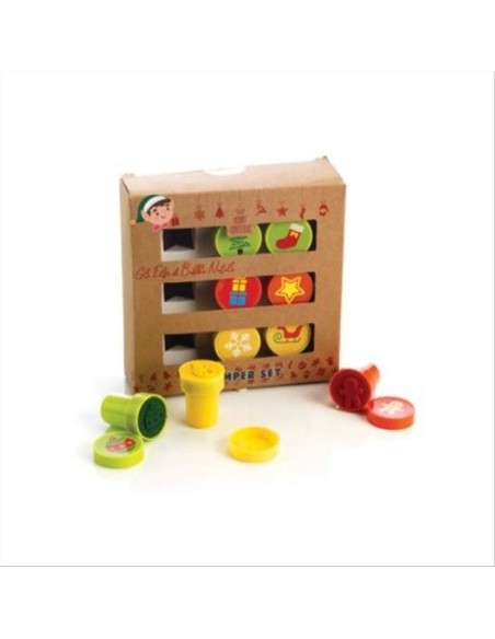 Timbrini Natalizi 9pz 🎅🎄 Set creativo per feste e biglietti