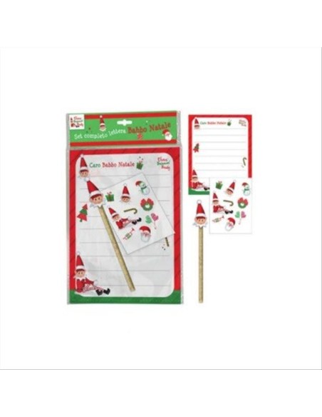 Set Lettera di Babbo Natale 13pz 15x21cm 🎄✏️ Scrivi e decora i tuoi d