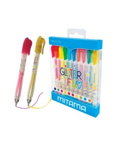 Mini Penne Gel Glitter e Fluo Mitama 🖊️ Set 10 Colori Neon | Diamante 2