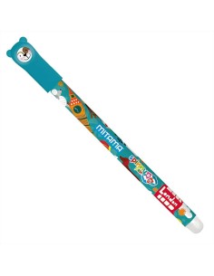 Penna Cancellabile Spinny LONDON Mitama 🇬🇧 | Gel Blu 0,7mm con Anima