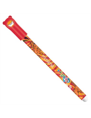 Penna Cancellabile Spinny TIGRE Mitama 🐯 | Gel Blu 0,7mm con Animalet