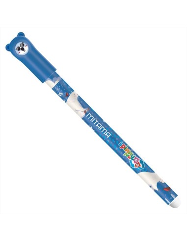 Penna Cancellabile Spinny ORSO Mitama 🐨 | Gel Blu 0,7mm con Animalett