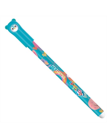 Penna Cancellabile Spinny PINGUINO Mitama 🐧 | Gel Blu 0,7mm con Anima