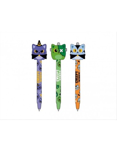 Penna Cancellabile 3D CREEPY VIBES - iTotal - 3 modelli a tema gatto