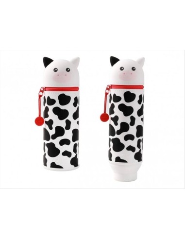 Astuccio in Silicone Mucca iTOTAL - Portapenne Kawaii 6x6x21,5 cm